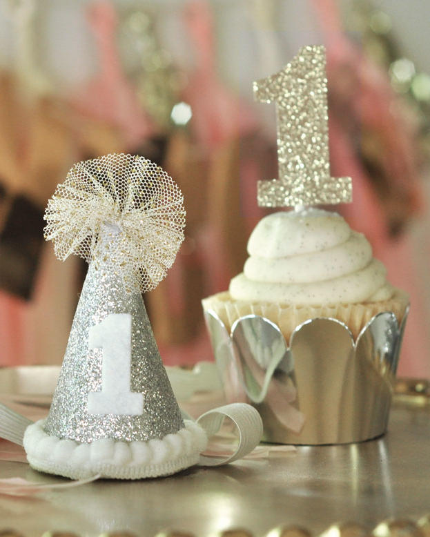 1-tals sølv glitter klistermærker - 24 stk. - Billede 3