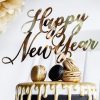 Guld Happy New Year cake topper