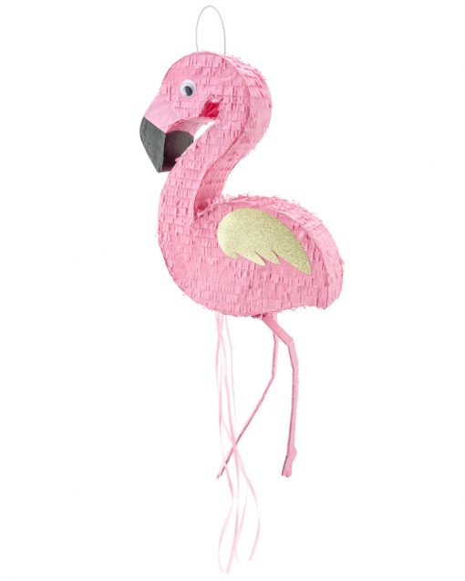 lyserød og guld flamingo pinata