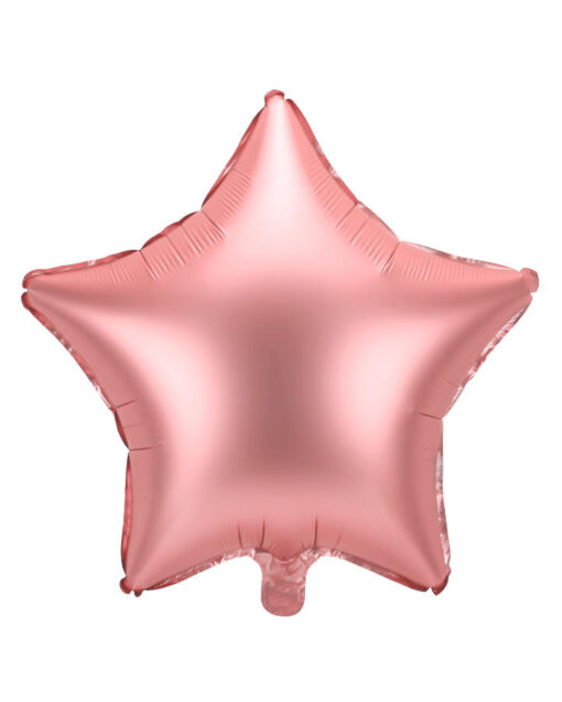 Mat rose gold stjerne folie ballon