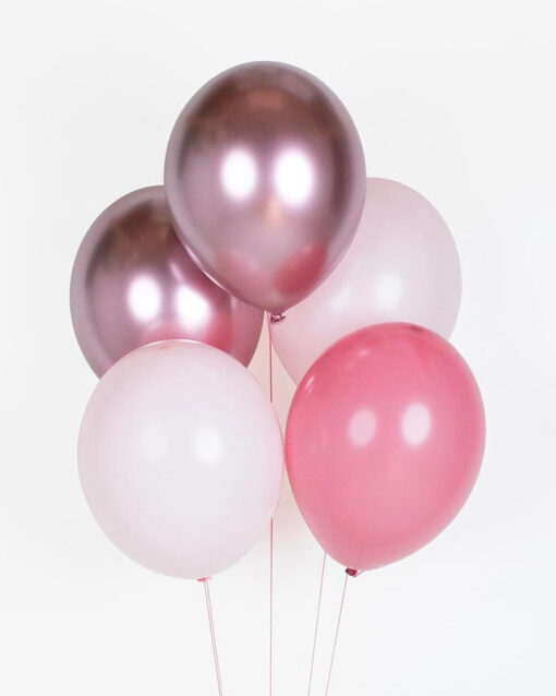 Rosa lyserød ballon mix