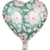 Blomstret hjerte folieballon