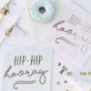 Pastelfarvede Hip Hip Hooray servietter