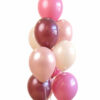 Bordeaux pink ballon mix
