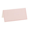 Lyserøde bordkort med kant - pr. stk.