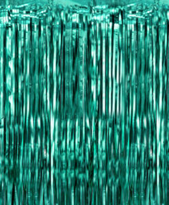 Metallic grønt party curtain