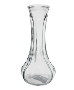 Høj knopvase i glas