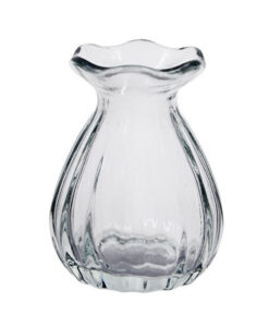 Mini vase med bølget kant