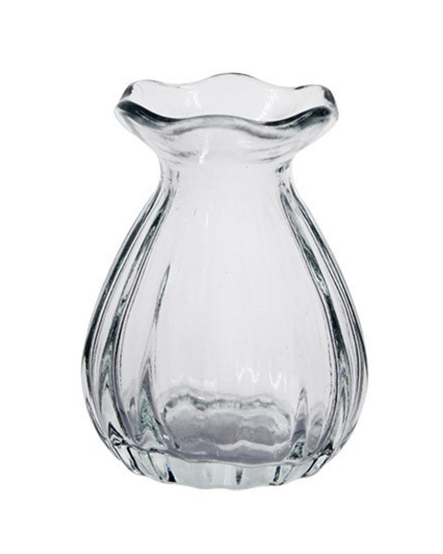 Mini vase med bølget kant