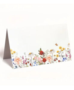 Bordkort med markblomster
