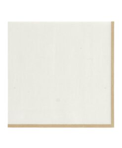 Cremefarvede servietter med beige kant