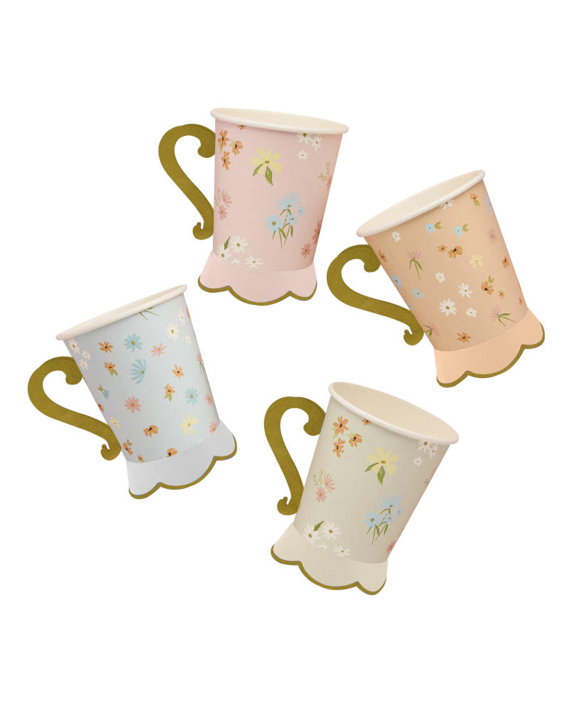 Blomstrede papkrus med hank