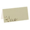 Lysegrønne bordkort med botanisk guld tryk