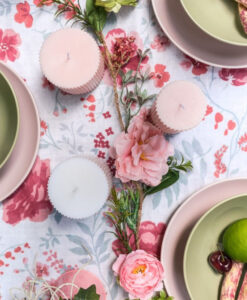 Ranke med lyserøde blomster