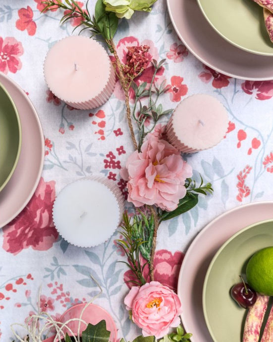 Ranke med lyserøde blomster