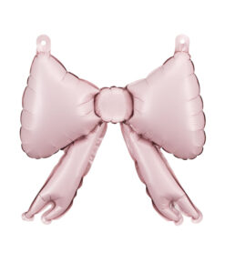 Lyserøde sløjfe balloner - 5 stk.