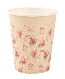 Beige småblomstrede papkrus