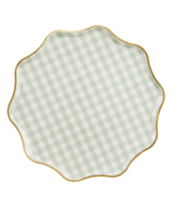 Ternede paptallerkner med bølget kant