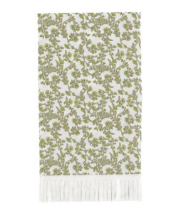 Smalle botaniske servietter med frynser