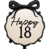 18 års fødselsdags ballon med sløjfe