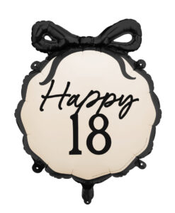 18 års fødselsdags ballon med sløjfe