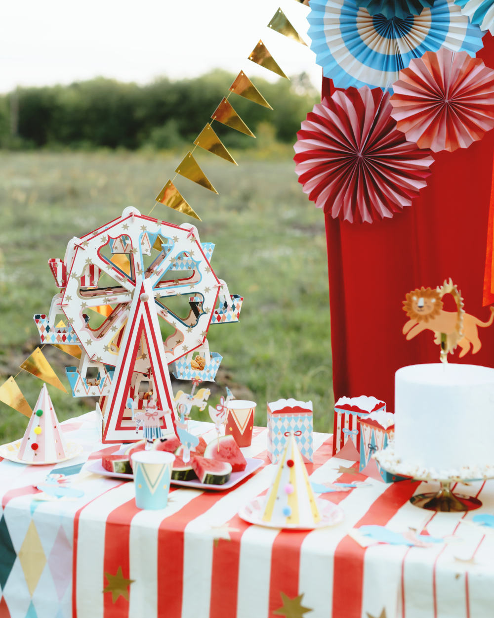 Farverige cirkus pin wheels - Billede 2