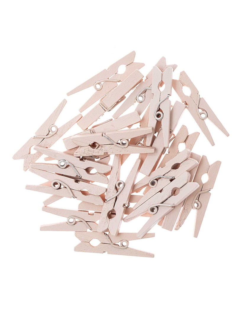 Mini klemmer - Blush pudderfarvet lyserød