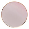 Ombre blush lyserøde paptallerkener med rose gold kant