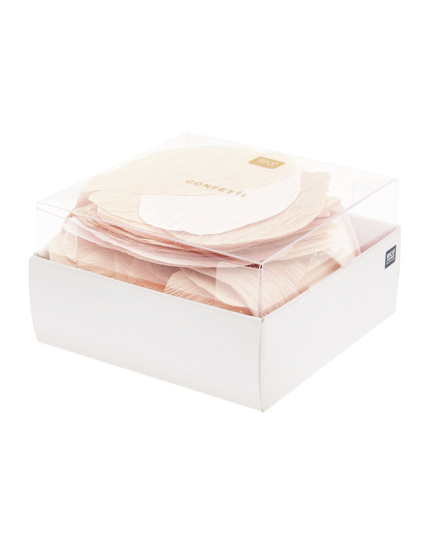 Beige, nude og blush blad konfetti - Billede 3