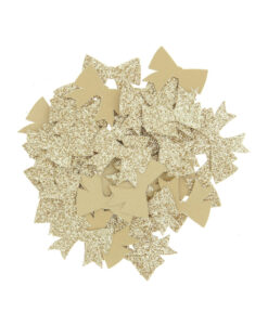 Guld glitter sløjfe konfetti