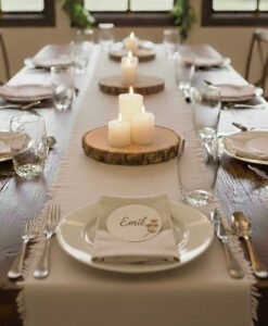 cirkle bordkort til fest