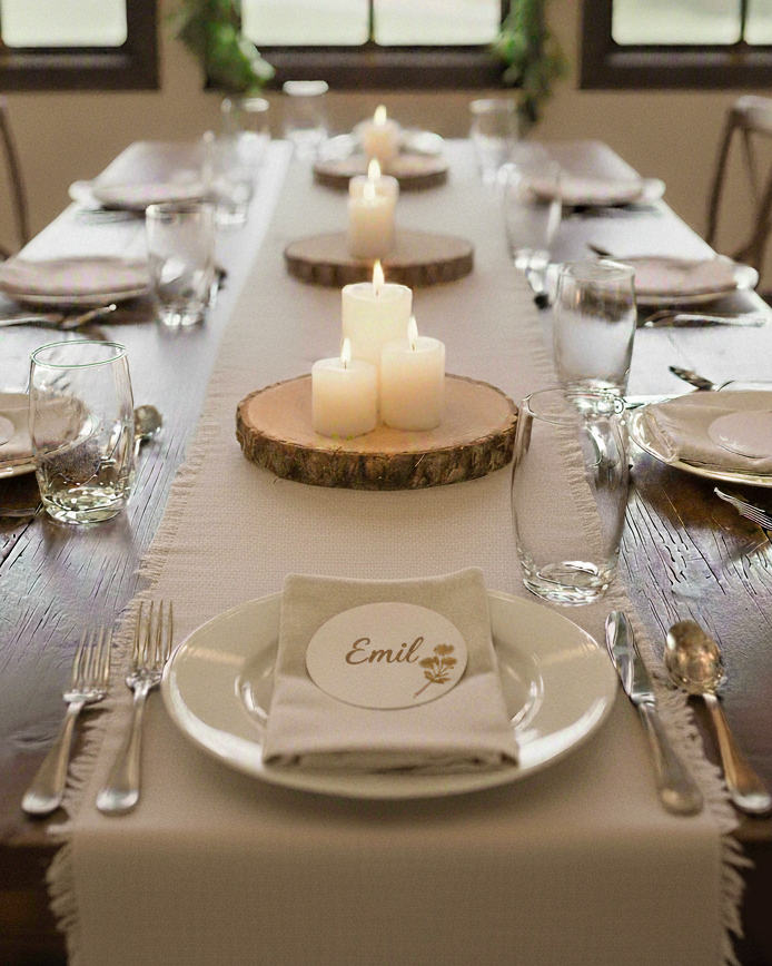 cirkle bordkort til fest